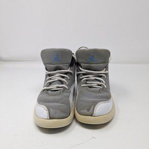 Nike Air Jordan 12 Retro Sneaker Youth 12C Gray Univ Blue Mid Top 151186 007